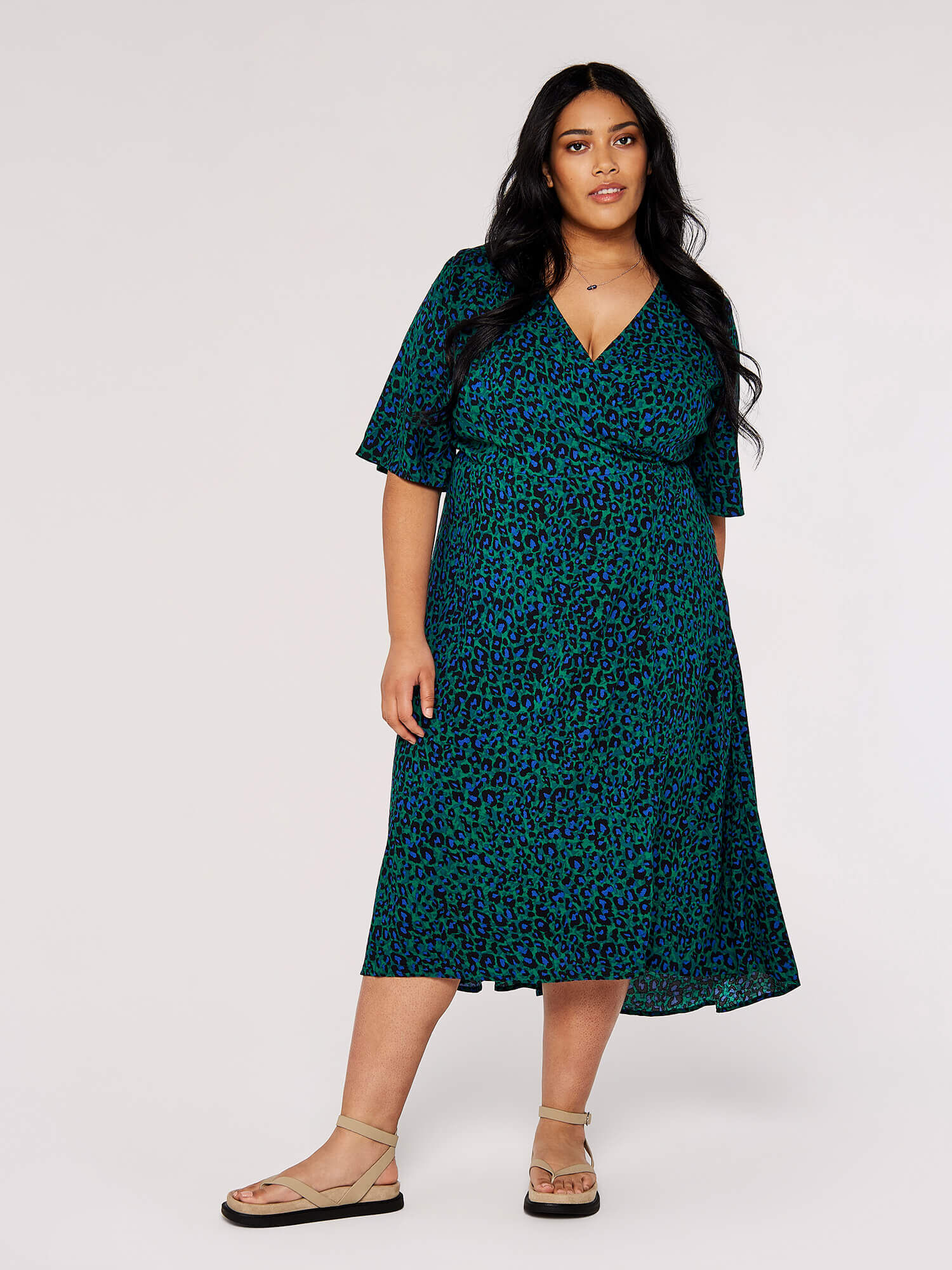Size 18 sales leopard print dress