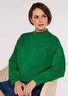 Boxy Pocket Jumper, Green, large