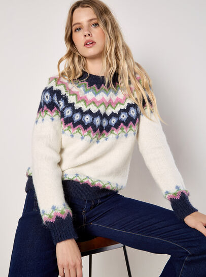 Chunky Knit Fair Isle Jumper