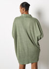 Soft Touch Cocoon Mini Dress, Khaki, large