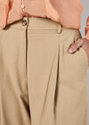 Tailored Wide-Leg Trousers, Stone, large