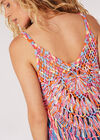 Multi-Coloured Crochet Fringe Camisole Top, Assorted, large