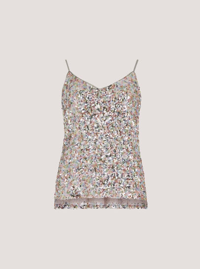 Sequin Embellished Camisole Top