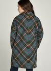 Teal Plaid Coat, Teal, large