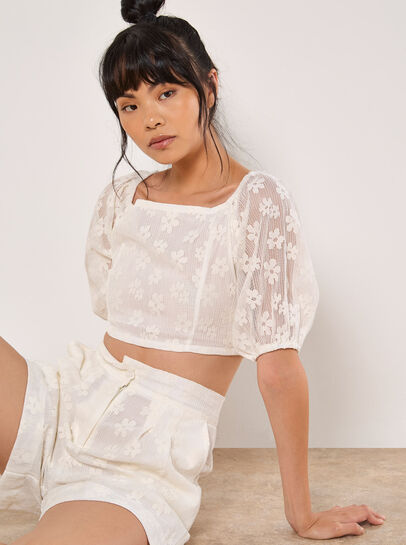 Daisy Mesh Shorts