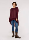 Butterfly Lace Panel Top, Burgundy, large