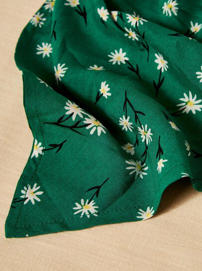 Daisy Print Head Scarf