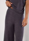 Soft Touch Wide Leg Trousers, Dark Grey - Charcoal, large