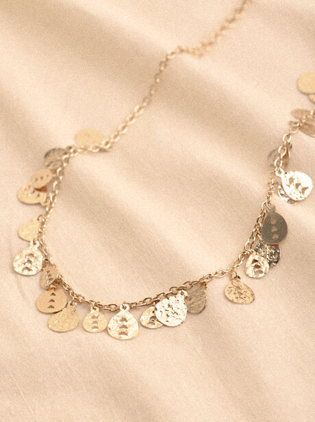 Gold Tone Charms Necklace
