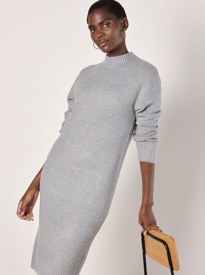Waffle Knit Midi Dress
