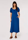 Tie Detail Midi Dress, Blue, large