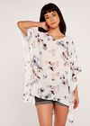 Painted Leaves Top, Cream, large