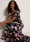 Chloe Floral Wrap Maxi Dress, Navy, large