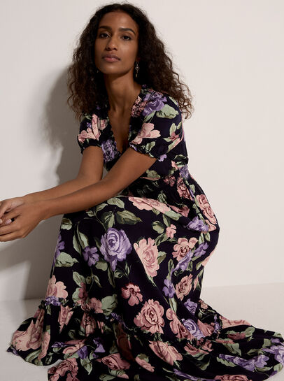 Chloe Floral Wrap Maxi Dress