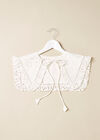 Broidery Lace Collar, White, large