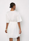 Daisy Lace Front Mini Dress, White, large