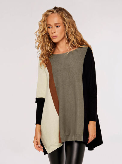 Oversized Colourblock Jumper