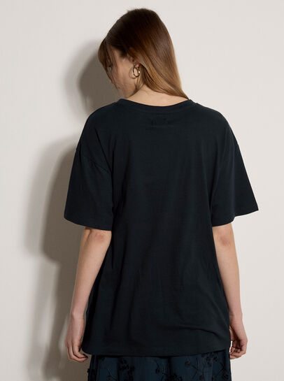La Dolce Vita Embroidered Cotton T-Shirt