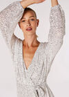 Sequin Batwing Dress, Light Grey / Silver, large