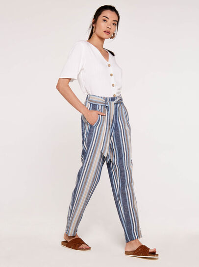 Chambray Stripe Trousers