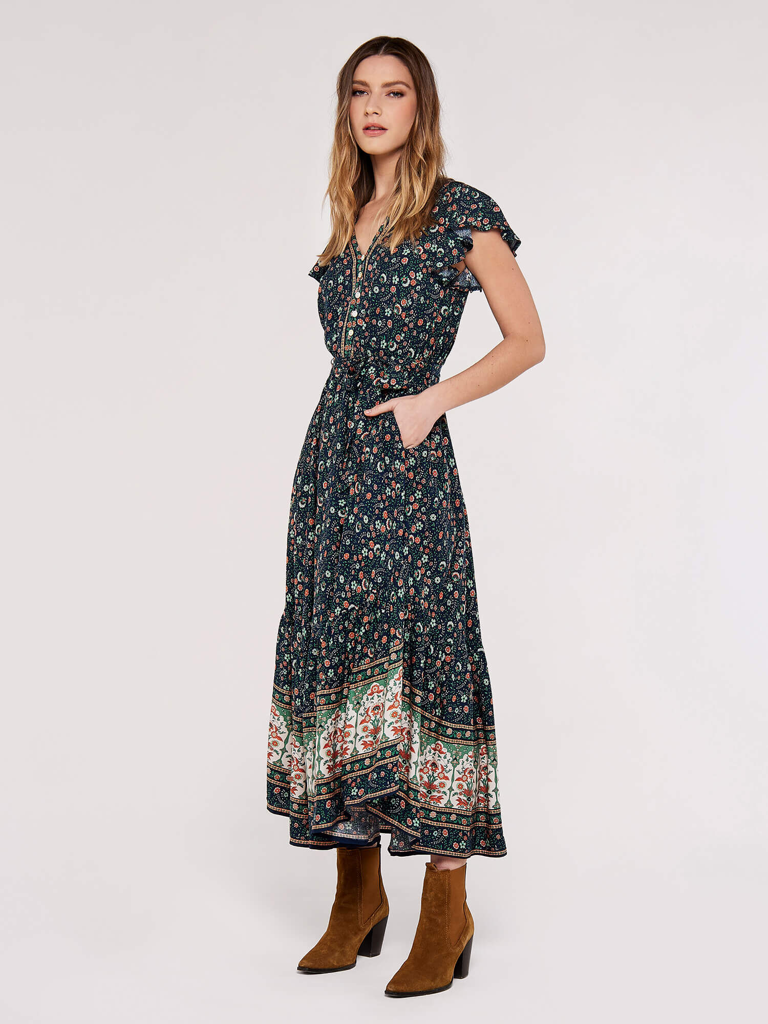 Floral hotsell midaxi dress
