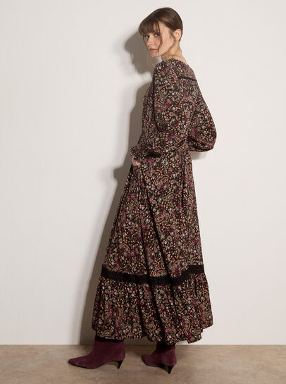 Paisley Floral Maxi Dress