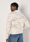 Chunky Knit Space Dye Jumper, Cream, large