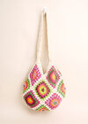 Hand-Crocheted Diamond Bag, Assorted, large