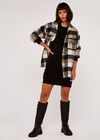 Check Shacket, Stone, large