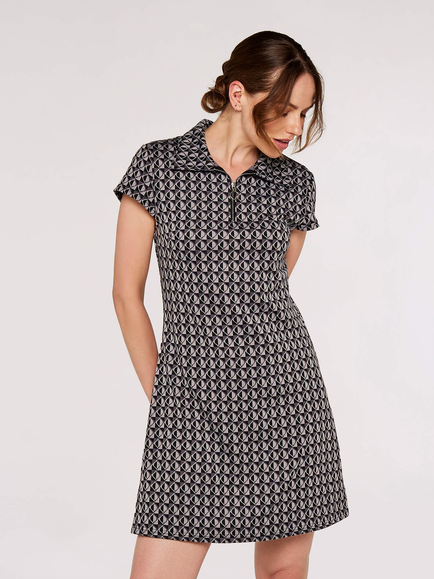 Retro collared dress new arrivals