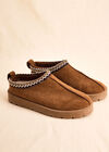 Faux Fur Lined Suede Slipper Boot, Assorted, large