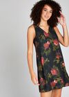 Red Gothic Rose A-Line Shift Dress, Red, large