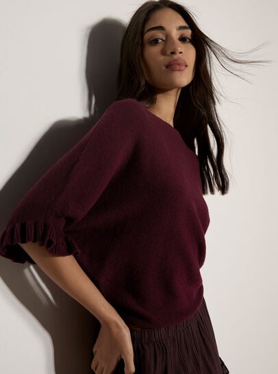 Soft Knit Batwing Top