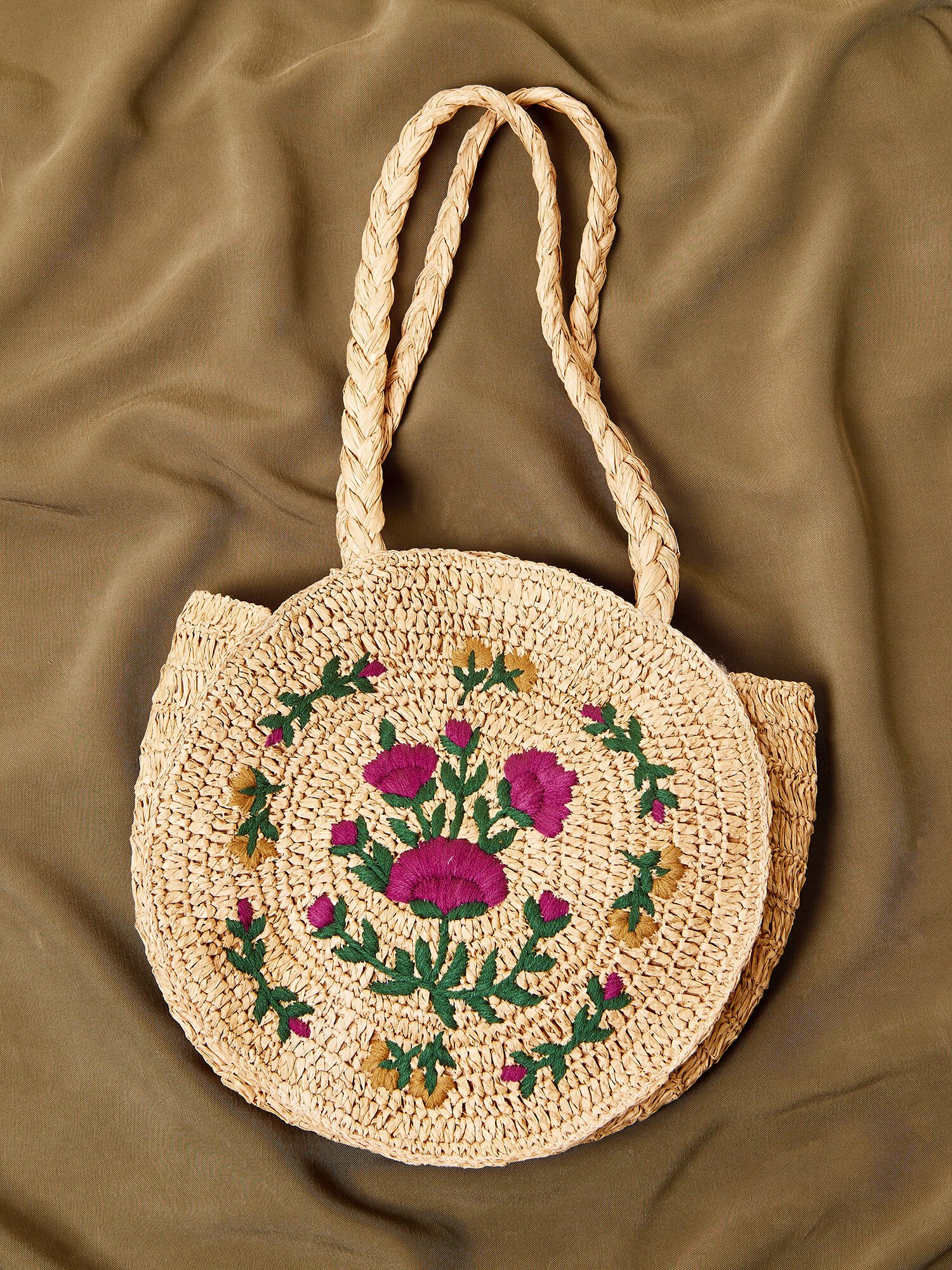 Straw circle tote discount