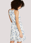 Scattered Flower Pleated Dress, Cream, large