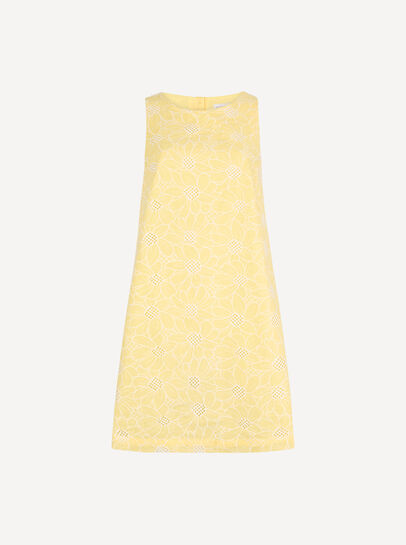 Floral Embroidered Shift Mini Dress