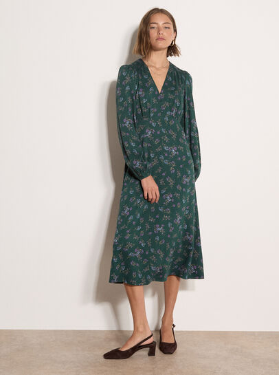 Floral Print Midi Dress