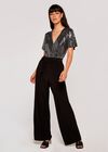 Diamond Sequin Jumpsuit, Black, large