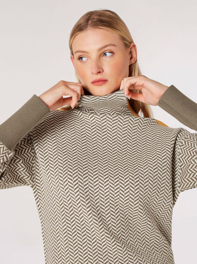 Colour Pop Chevron  Jumper