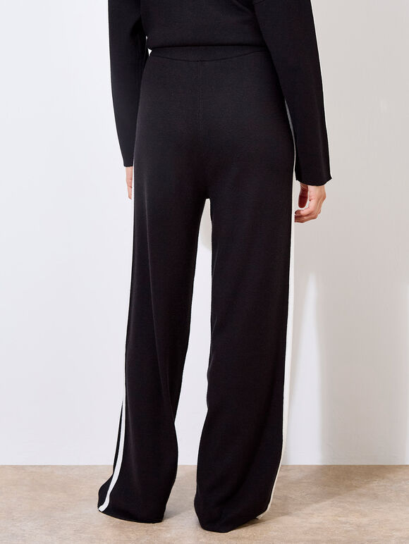 Mono Stripe Joggers, Black, large