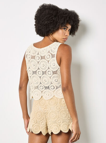 Crochet Circles Crop Top