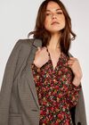Ditsy Floral Mini Dress, Orange, large