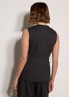 Oversized Pinstripe Waistcoat, Dark Grey/Charcoal, large