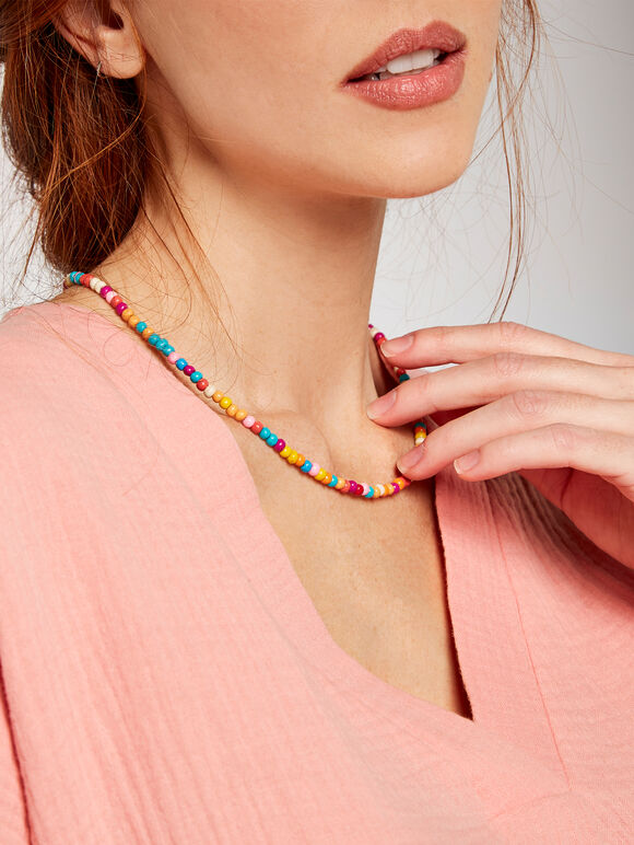 Beaded Necklace, Assorted, large