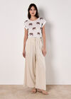 Elephant Print Slub T-Shirt, Khaki, large