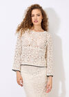 Crochet Circles Blanket Stitch Top, Stone, large