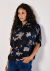 Paint Splash Soft-Touch Top, Navy, large