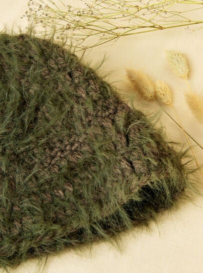 Fuzzy Knit Bucket Hat