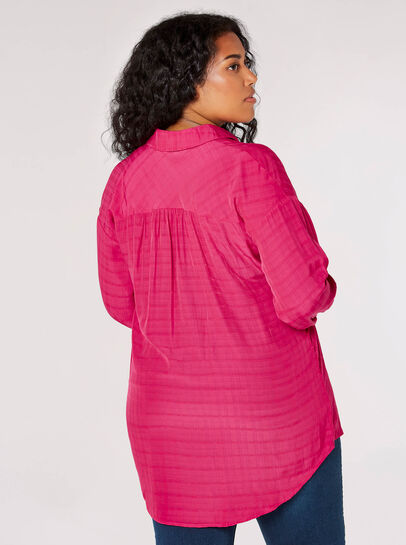 Curve Oversized Checked Shirt