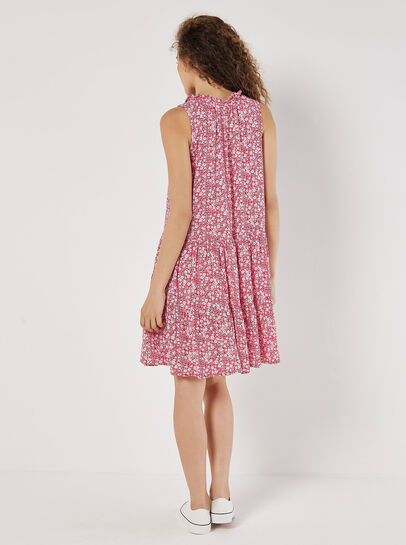 Ditsy Floral Tiered Mini Dress